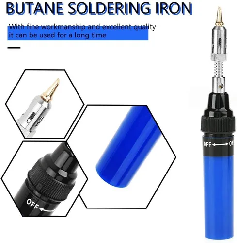 Miniatura 7 de Soldador de butano inalámbrico y mini bolígrafo de antorcha – Pistola de soldadura de soplete de gas para productos electrónicos y circuitos
