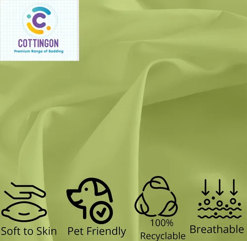 Miniatura 3 de Cottingon Juego de sábanas King de 4 piezas para camas ajustables, sábanas de microfibra de lujo para camas con números de sueño, se adapta a Salvia