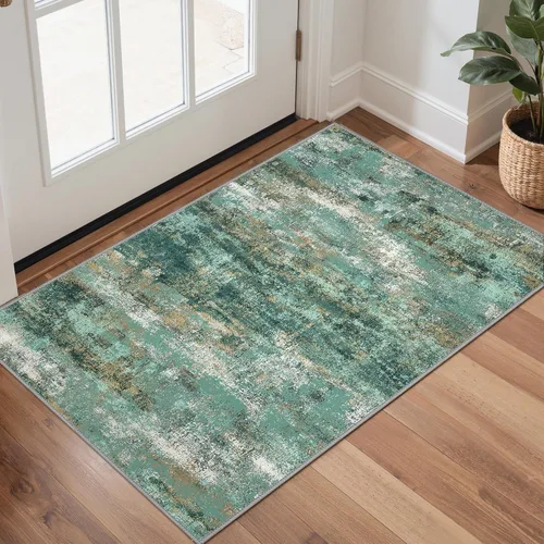 Miniatura 91 de GENIMO Alfombra antideslizante de 2 x 6 pies, lavable para pasillos de cocina, alfombras de cocina modernas abstractas, alfombra ligera de pelo bajo
