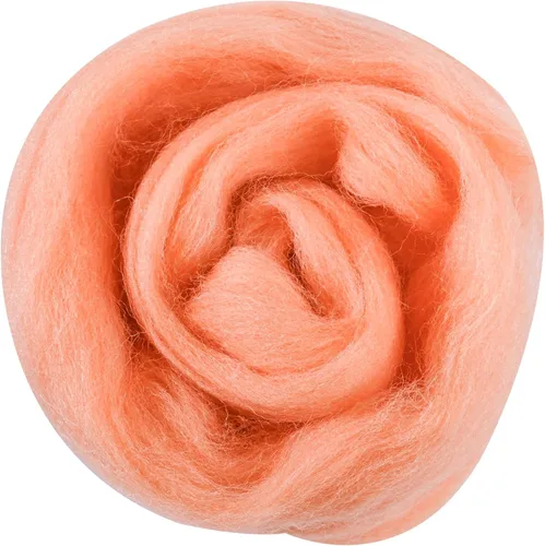Miniatura 164 de 24 tipos de lana rosa, 4.23 oz (120 g), adecuado para fieltro húmedo y fieltro de aguja de telas hiladas de lana. Un paquete de prueba está Tonos