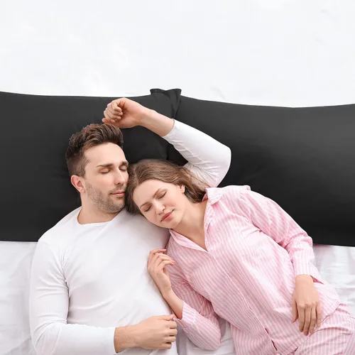 Miniatura 3 de uxcell Fundas de almohada tejidas de 100% algodón egipcio, fundas de almohada suaves y transpirables con cierre de cremallera, 2 fundas de almohada