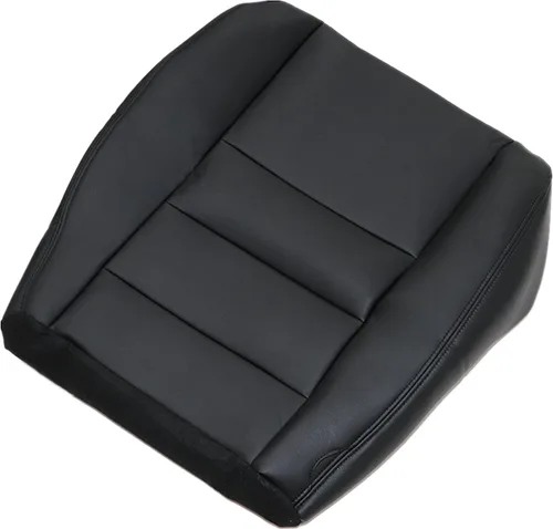 NLQR Funda de Asiento de Reemplazo Inferior del Conductor Frontal de Microfibra de Aspecto de Cuero Negro Compatible con Ford F250 F350 F450 F550