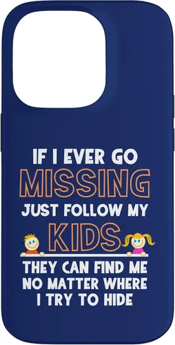 Miniatura 17 de If I Ever Go Missing Follow My Kids Funny Parenting Case for iPhone 17