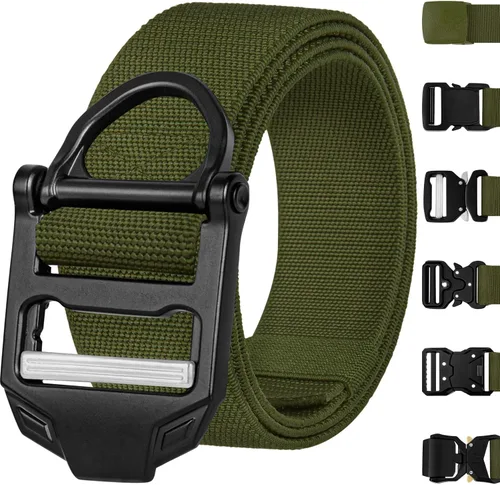 Miniatura 21 de TECEUM Tactical Belt – Heavy-Duty & Quick Release – Military, Work, Rigger, Duty & Utility Belt for Men