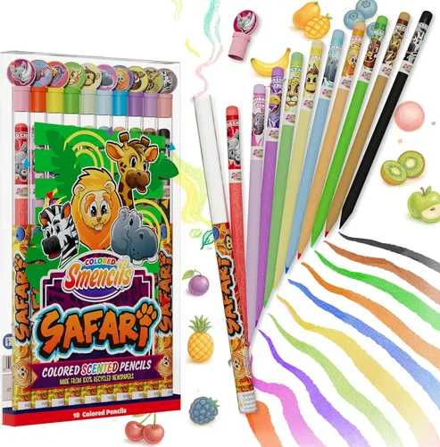 Miniatura 15 de Lápices de grafito Smencils (paquete de 2) – Lápices perfumados gourmet patentados HB #2, 10 unidades, regalos para niños, útiles escolares Original