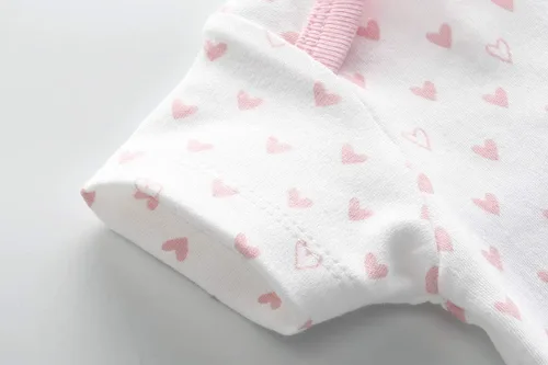 Miniatura 3 de Kiddiezoom Conjunto de ropa unisex de manga corta para bebé recién nacido