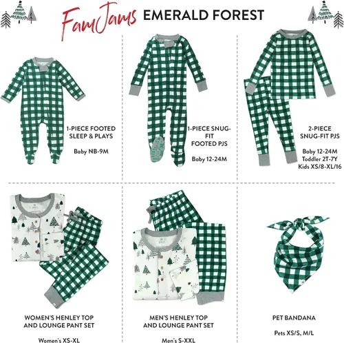 Miniatura 2 de HonestBaby - Pijama familiar navideña de algodón orgánico
