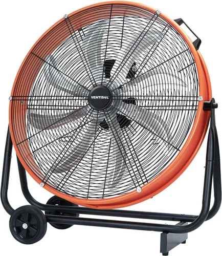 Miniatura 9 de VENTISOL Ventilador de tambor de alta velocidad de 24 pulgadas, ventiladores industriales de 9500 CFM resistente, ventilador de tienda de 3