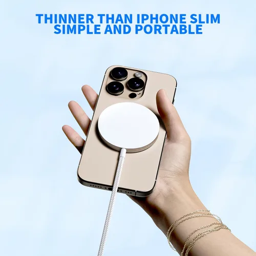 Miniatura 6 de Cargador inalámbrico magnético de 25 W para iPhone 17 y 16 de carga rápida [certificado Apple MFi] Carga magnética de 6 pies, adaptador USB-C de 35