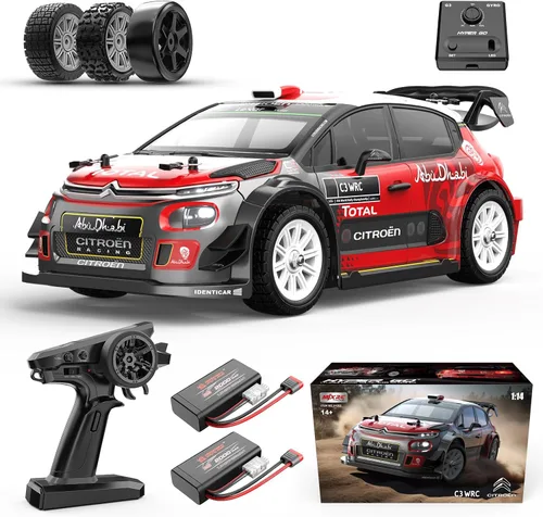 MJX Hyper GO 14303 1/14 Citroen C3 Fast RC Cars para Adultos, Max 40mph RC Drift sin Escobillas con Giroscopio, 4WD RTR RC Rally de Alta Velocidad,