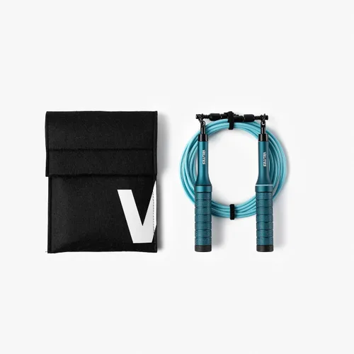 Miniatura 13 de Velites - Cuerda de saltar Earth 2.0 - Cuerda oficial de juegos CrossFit - Cuerda de velocidad profesional de aluminio para doble bajo, fitness