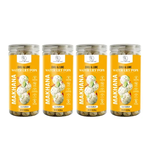 Miniatura 14 de SaltWise Water Lily Pops (Makhana/Fox Nuts) - Aceite de oliva tostado Bajo en sodio Sin gluten, vegano, sin OMG a base de plantas (cebolla crema)
