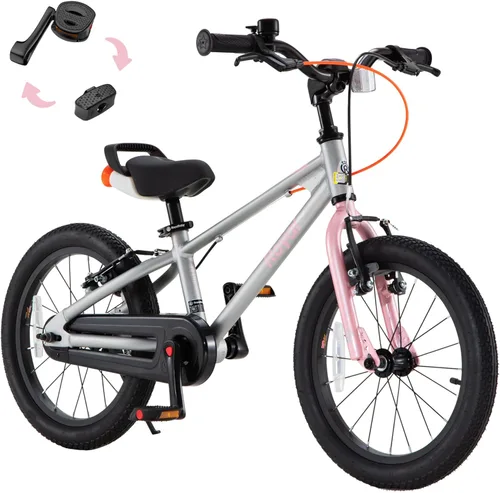 Miniatura 18 de RoyalBaby EZ-Pro Kids Bike, Lightweight Aluminum 2-in-1 Balance to Pedal Bike with One-Key Switch, 14 16 18 20 Inch for Age 3-10 Years