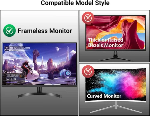 Miniatura 9 de FILMEXT Paquete de 2 Filtros de Pantalla de Privacidad para Computadora de 22 Pulgadas para Monitor de Escritorio/Sin Marco Todo en Uno 16:10