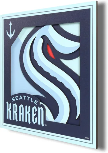 Miniatura 8 de YouTheFan Arte de Pared de la Serie de Logotipos en 3D de la NHL - 12x12