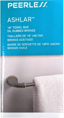 Miniatura 2 de Peerless Toallero de bronce aceitado, dos (2) opciones: 18 o 24 pulgadas, viene con accesorios, fácil instalación (con y sin tachuelas) (24)
