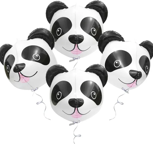 Miniatura 5 de Globo de elefante 4D, vida silvestre, selva, bosque, safari, suministros de fiesta de animales, paquete de 4 globos gigantes de cabeza de elefante
