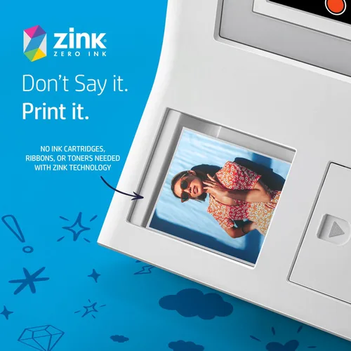 Miniatura 5 de HP Sprocket - Papel fotográfico Zink de 3.5 x 4.25 pulgadas, con respaldo adhesivo (20 unidades) compatible con piñones de 3 x 4, impresora