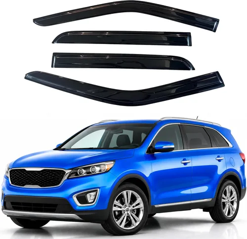 Miniatura 230 de Visor para ventana IG para Hyundai Venue 2020-2023, protector contra la lluvia, adhesivo extra duradero, deflector de viento para lado
