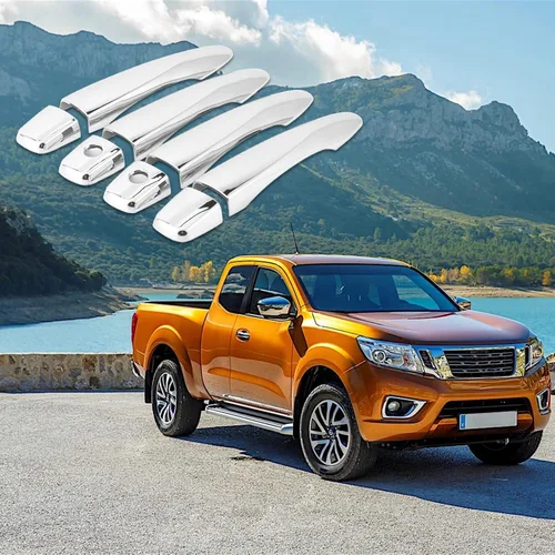 Miniatura 5 de Cubierta de manija de puerta, cubierta de manija de puerta de automóvil, cubierta de protección para Nissan Navara NP300 Frontier 2015‑2019