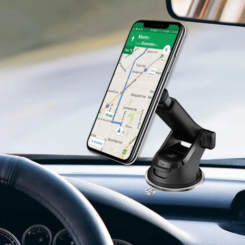 Miniatura 3 de Cellet Soporte magnético para teléfono de automóvil, tablero de instrumentos y parabrisas, soporte telescópico de brazo largo compatible con iPhone