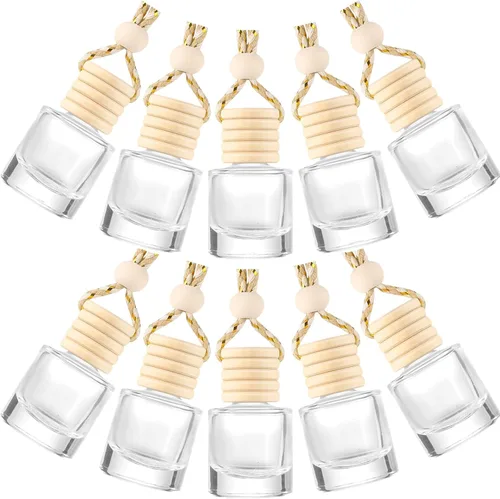 10 unids aromaterapia difusor de coche collar coche vehículo ambientador esencial difusor aceite fragancia aromaterapia botellas