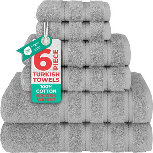 Miniatura 54 de American Soft Linen - Juego de 4 toallas, 100% de algodón turco, 27 x 54 pulgadas, tamaño extragrande, toallas para la ducha, color amarillo
