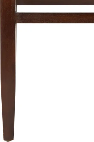 Miniatura 9 de Safavieh Home Collection Paxton Taburete de bar de cuero tejido de nogal y coñac de 30 pulgadas