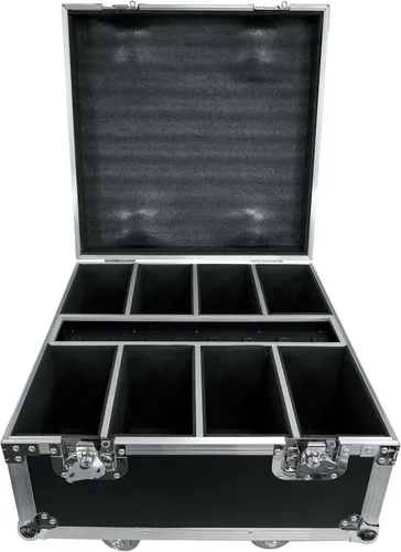 Miniatura 4 de Rockville Paquete Par de Baterías 6RF Negro, 8 Luces de Lavado Recargables+Estuche RGBWA+UV, DMX inalámbrico, control remoto RF, batería de 15