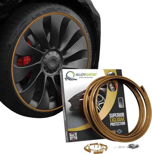 Miniatura 24 de AlloyGator Protector de Llanta Dorado para Ruedas de Automóvil (Se Adapta a Ruedas de 12-24" de Diámetro) - Paquete de 4 Protectores de Rueda
