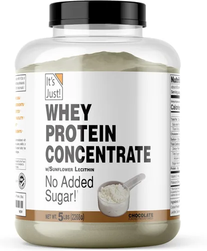 Miniatura 18 de It's Just! - Concentrado de proteína de suero 100%, fabricado en Estados Unidos, WPC-80 premium, sin sabores añadidos ni edulcorantes artificiales