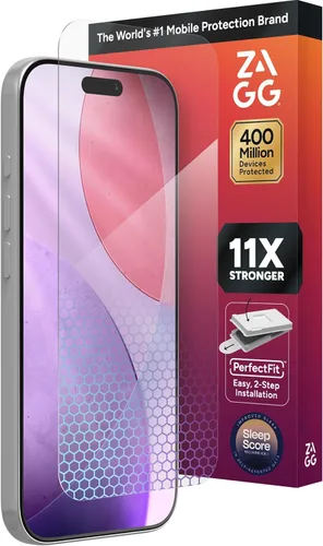 Miniatura 22 de ZAGG XTR5 - Protector de pantalla para iPhone 17 Pro Max, vidrio, protección contra la luz azul, 11 veces más fuerte, tecnología Eyesafe CPF60