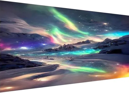 Miniatura 9 de Kits de pintura de diamante 5D DIY para adultos con bordado de delfín, perforación completa redonda de gran tamaño (31.5x11.8 pulgadas) Arte