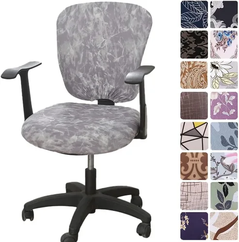Miniatura 20 de Melaluxe - Funda para silla de oficina de computadora, funda universal protectora y elástica, cubierta elástica para silla giratoria