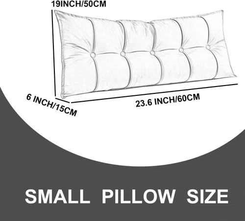 Miniatura 4 de Almohada grande para cabecero, cojín de cuña para reposo en cama, almohada de lectura, impermeable, para sentarse en la cama, sofá cama, respaldo