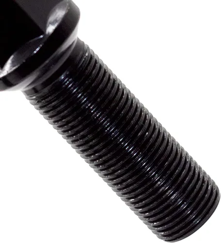 Miniatura 5 de Wheel Accessories Parts 20 pernos de rosca M12 x 1.5 12 x 1.5 para asiento de bellota, acabado negro, vástago de 1.33 pulgadas, longitud hexagonal