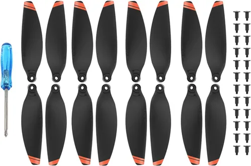 Miniatura 9 de 1/2/4 pares de hélices de bajo ruido para DJI Mavic Mini 2/Mini SE Drone Hélices ligeras portátiles de peso ligero accesorio para alas de drone