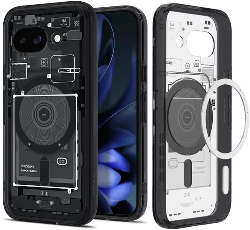 Miniatura 15 de Spigen Funda para Pixel 9a, Ultra Hybrid MagFit (2025) [Compatible con accesorios MagSafe] [Anti-amarillamiento] - Transparente