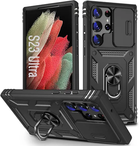 Miniatura 10 de Funda para Galaxy S22 Ultra, a prueba de golpes, resistente a los impactos con lente deslizante Funda protectora para Samsung Galaxy S22 Ultra 4G/5G