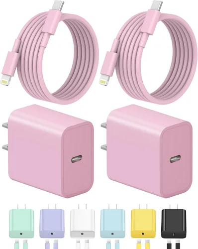 Miniatura 14 de Cargador para iPhone de carga rápida USB C, cargador tipo C, carga iPad con cable de carga C de 6 pies, compatible con iPhone14/14 Pro Negro