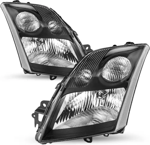 Miniatura 7 de SOCKIR Conjunto de faros delanteros compatible con bombillas Nissan Sentra 2007-2009 incluidas, faro negro para el lado del pasajero y del conductor