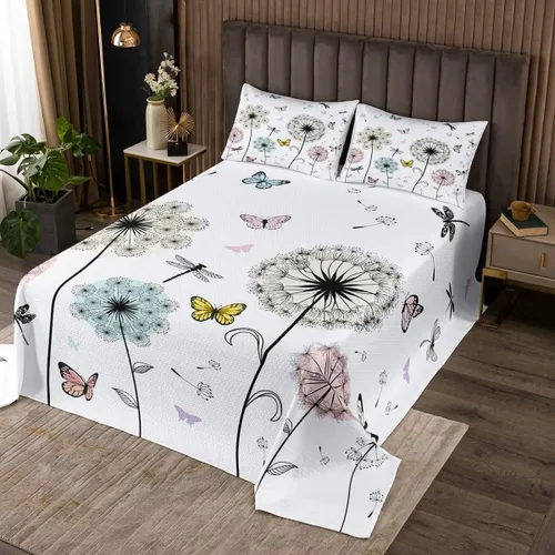 Miniatura 39 de Castle Fairy Colcha con diseño de bandera de Estados Unidos, diseño de camuflaje marrón, cuernos de ciervos y animales salvajes, para dormitorio
