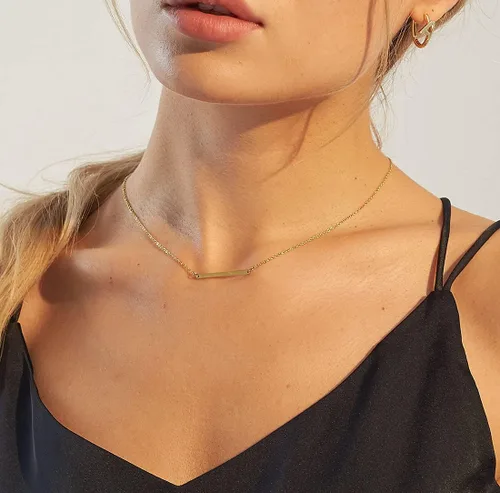 Miniatura 4 de Collares delicados para mujer, collares en capas, collar de gargantilla chapado en oro, joyería para mujer