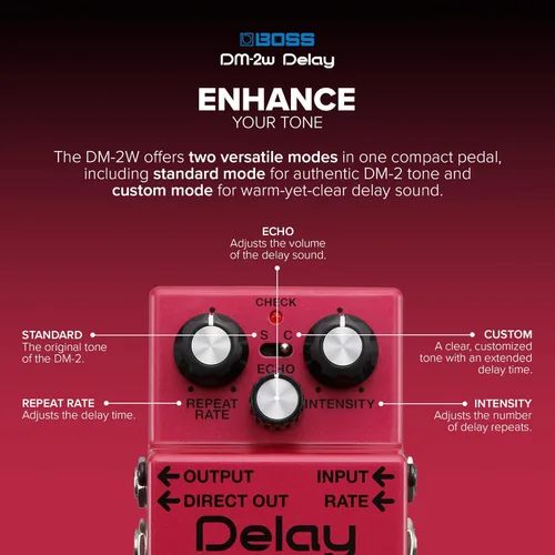 Miniatura 3 de Pedal de efectos de guitarra Boss DM-2W Delay Waza Craft