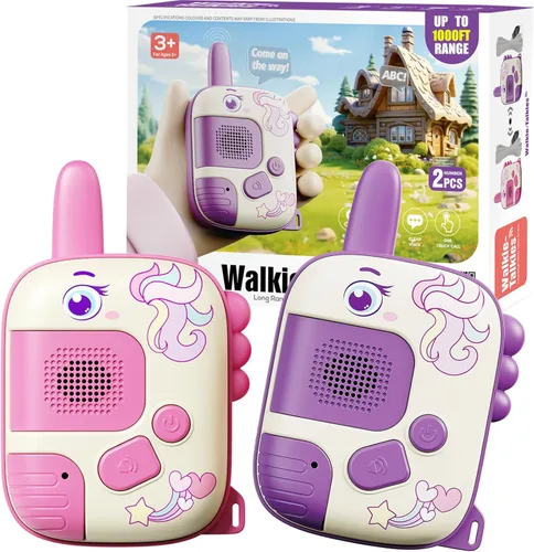 Miniatura 9 de Dino Walkie Talkies para niños, juguetes de dinosaurio para niños de 3-5-7, juguetes para niños pequeños, paquete de 2 regalos de cumpleaños para 3