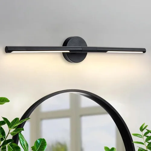 Miniatura 10 de Lámparas doradas para baño sobre espejo de 24 pulgadas, 18W 360° Giratorias Regulables 4000K Lámpara de Tocador LED de Latón, Luces de Tocador