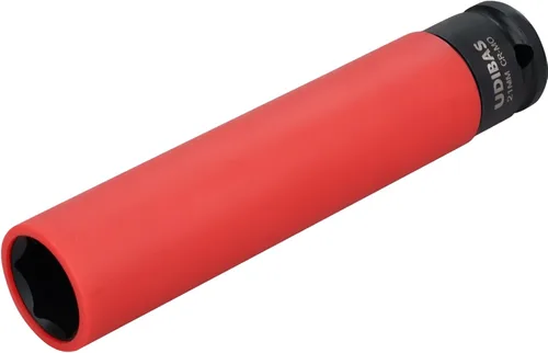 Miniatura 11 de Llave de tuerca de impacto de 17 mm de 1/2 pulgada, profunda, métrica, con fundas protectoras y material CR-MO de alta resistencia que no deja marcas
