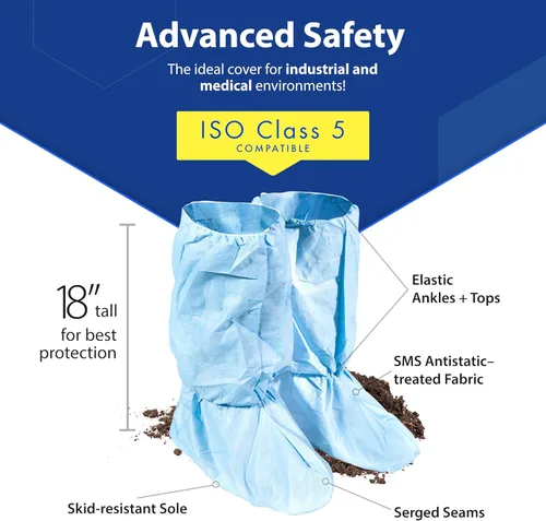 Miniatura 6 de Quest - Fundas desechables antideslizantes para botas y zapatos, protectores de zapatos para interiores, cubiertas seguras para botines con correas