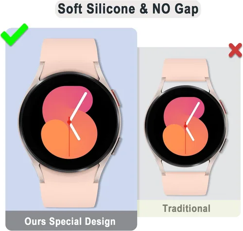 Miniatura 5 de Correas sin huecos compatibles con Samsung Galaxy Watch 7 6 5 4 FE 40mm 44mm/5 Pro 45mm/6 Classic 43mm 47mm/4 Classic 42mm 46mm, Correa de 20mm