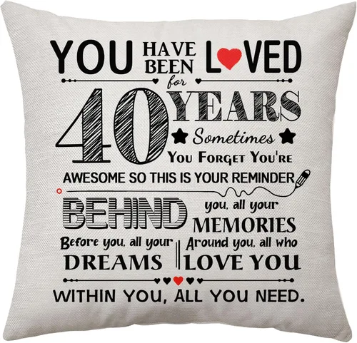Miniatura 39 de Has Sido Amado por 10 Años Regalo de Cumpleaños para Niñas o Niños Decoración de Cumpleaños Funda de Almohada para Regalo Recordatorio Inspirador